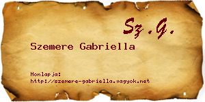 Szemere Gabriella névjegykártya