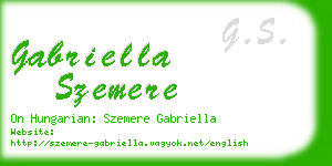 gabriella szemere business card